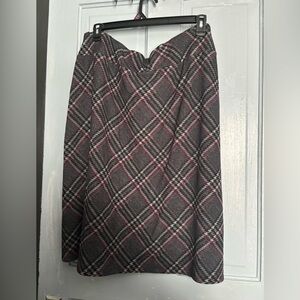 Plaid print skirt 3x